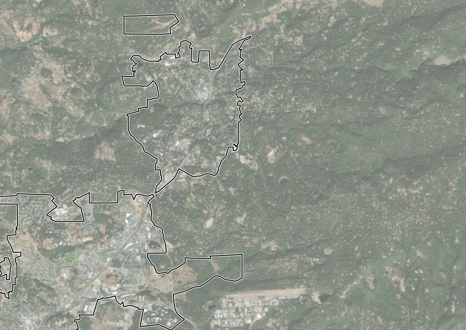 Satellite basemap for the ignition probability progression